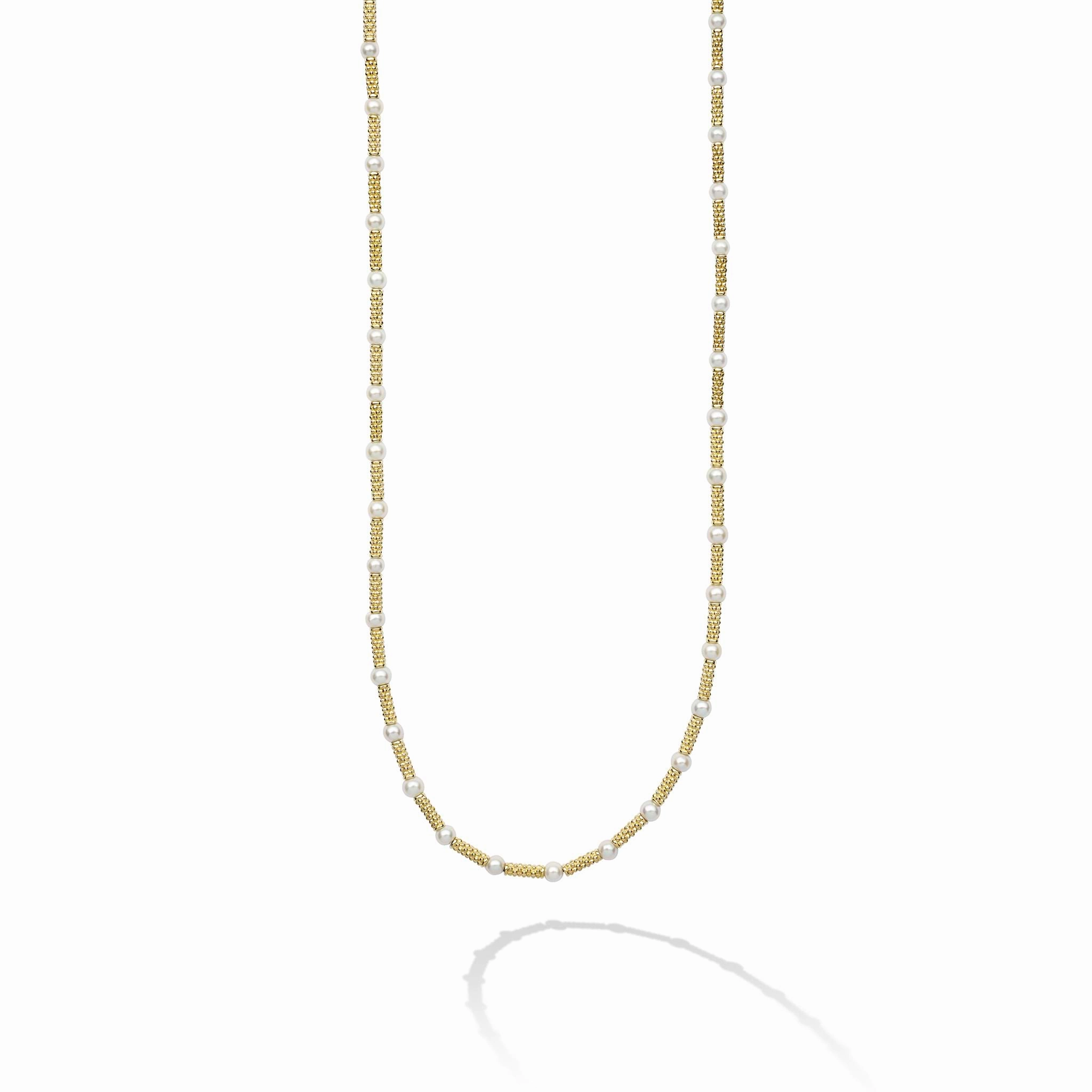 Studio 18K Caviar Gold Pearl Necklace
