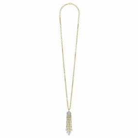 Studio 18K Gold 5-Strand Chandelier Diamond Pendant Necklace