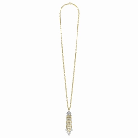Studio 18K Gold 5-Strand Chandelier Diamond Pendant Necklace