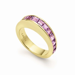 Studio 18K Gold Amethyst Stacking Ring