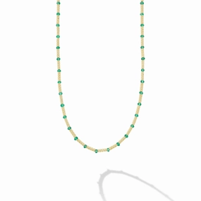 Studio 18K Gold and Emerald Necklace