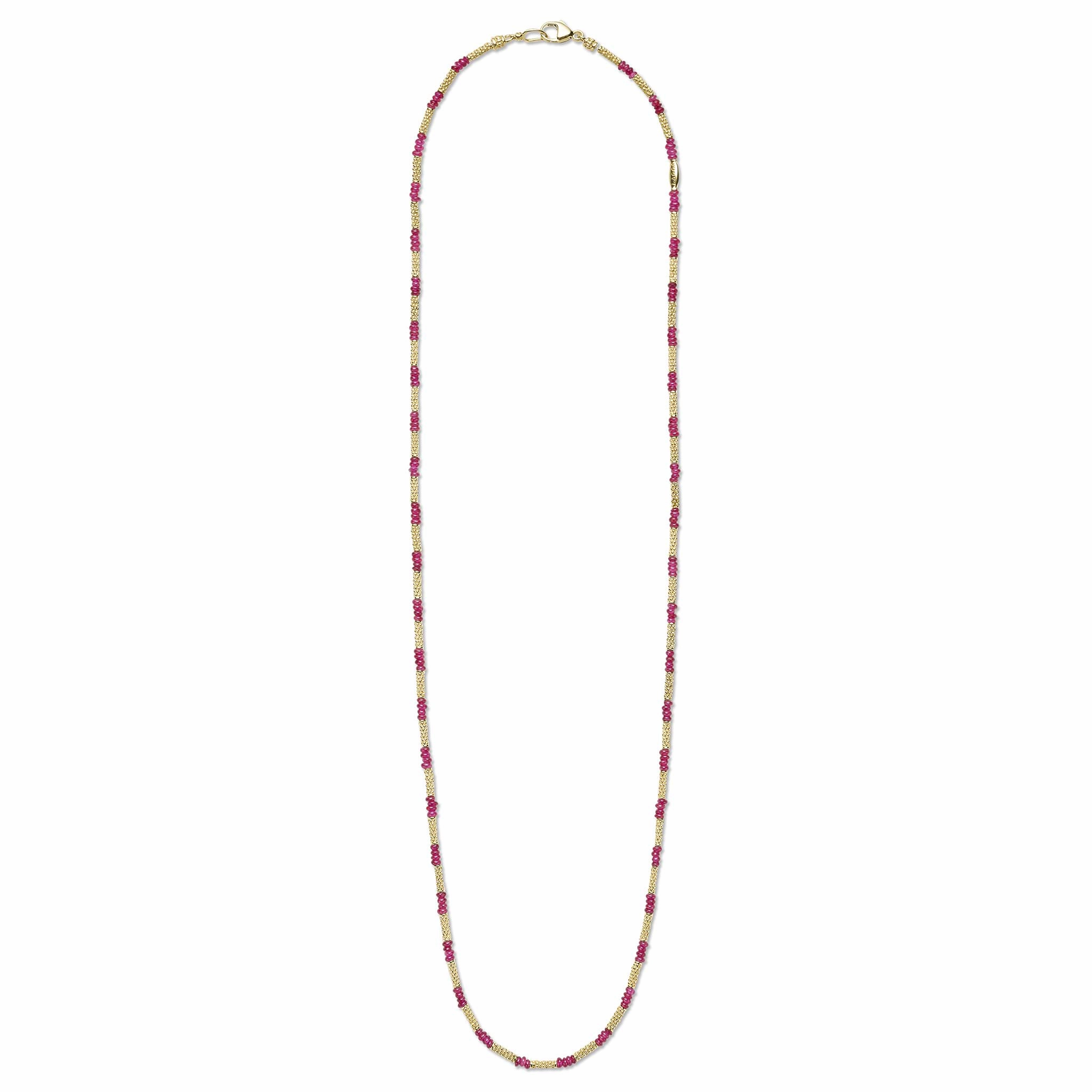Studio 18K Gold and Ruby Necklace