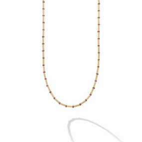 Studio 18K Gold and Ruby Necklace