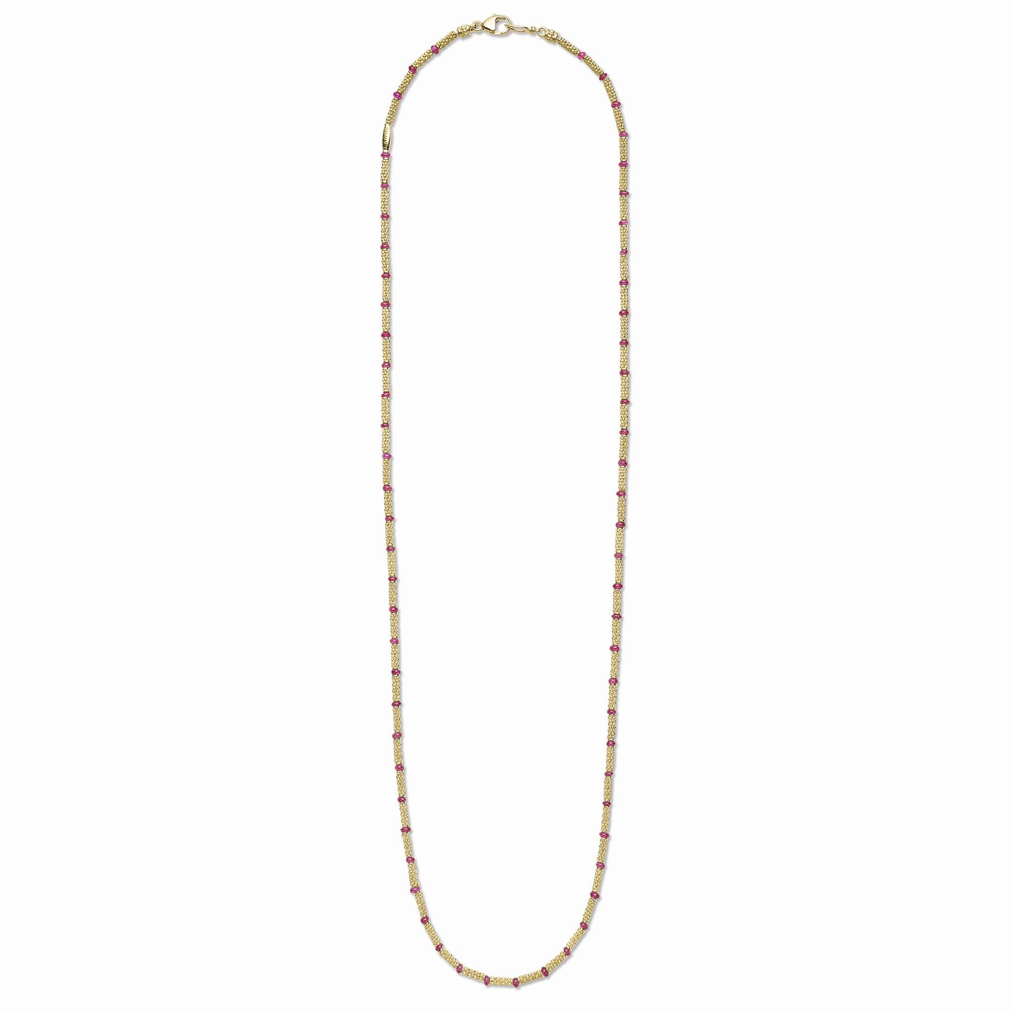 Studio 18K Gold and Ruby Necklace