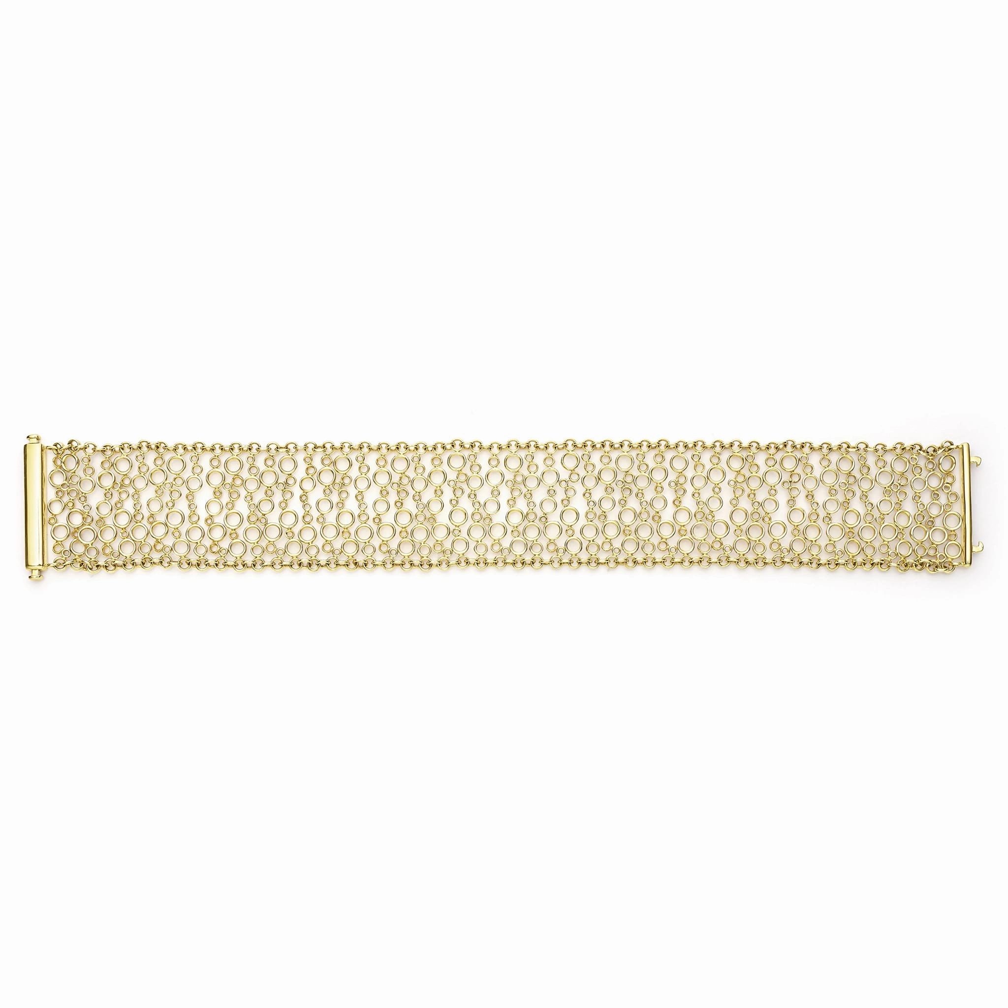 Studio 18K Gold Circle Link Bracelet