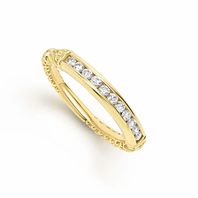 Studio 18K Gold Diamond Stacking Ring