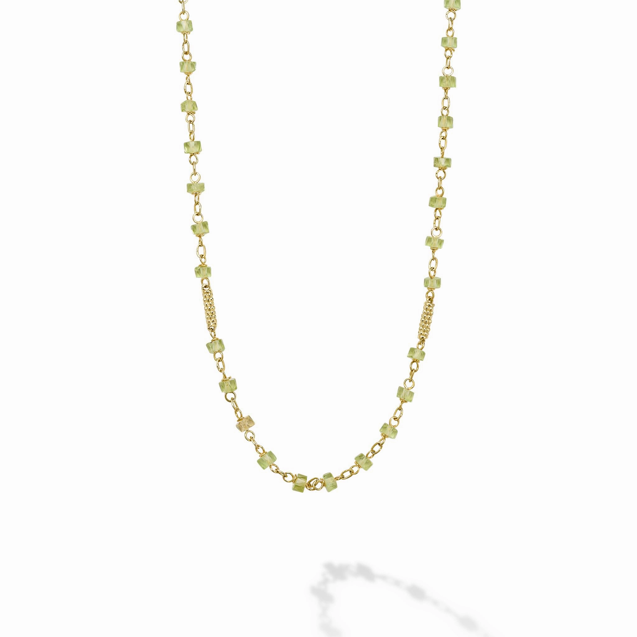 Studio 18K Gold Peridot Necklace