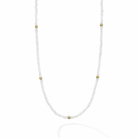 Studio 18K Gold Rose Quartz Necklace