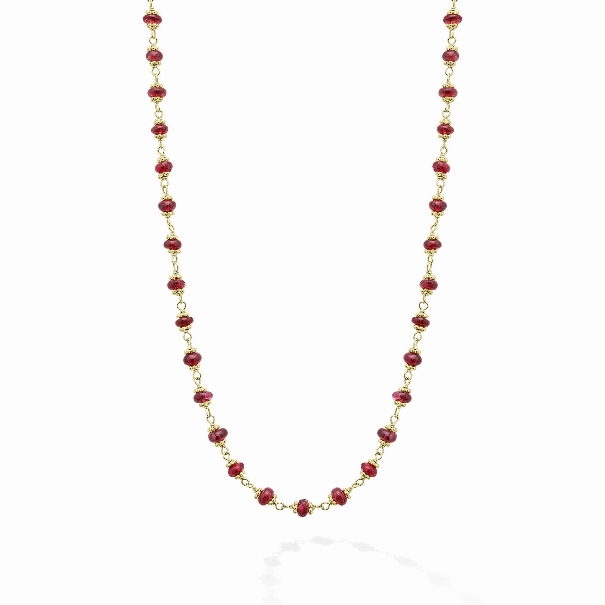 Studio 18K Gold Ruby Necklace