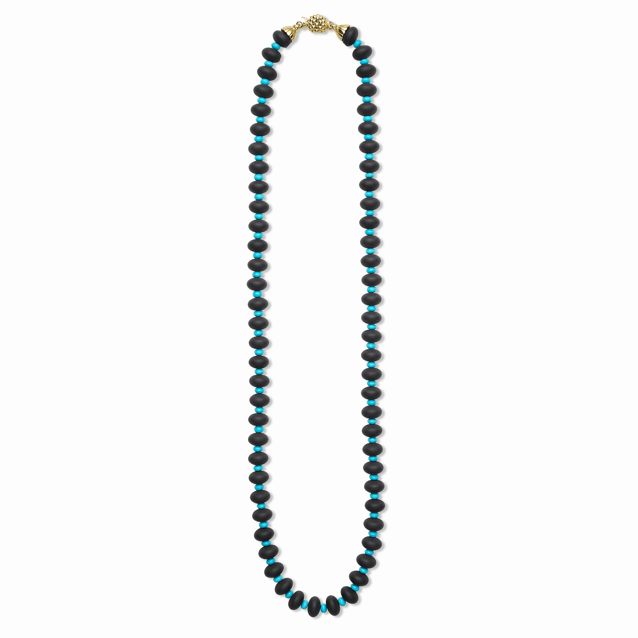 Studio 18K Onyx and Turquoise Necklace
