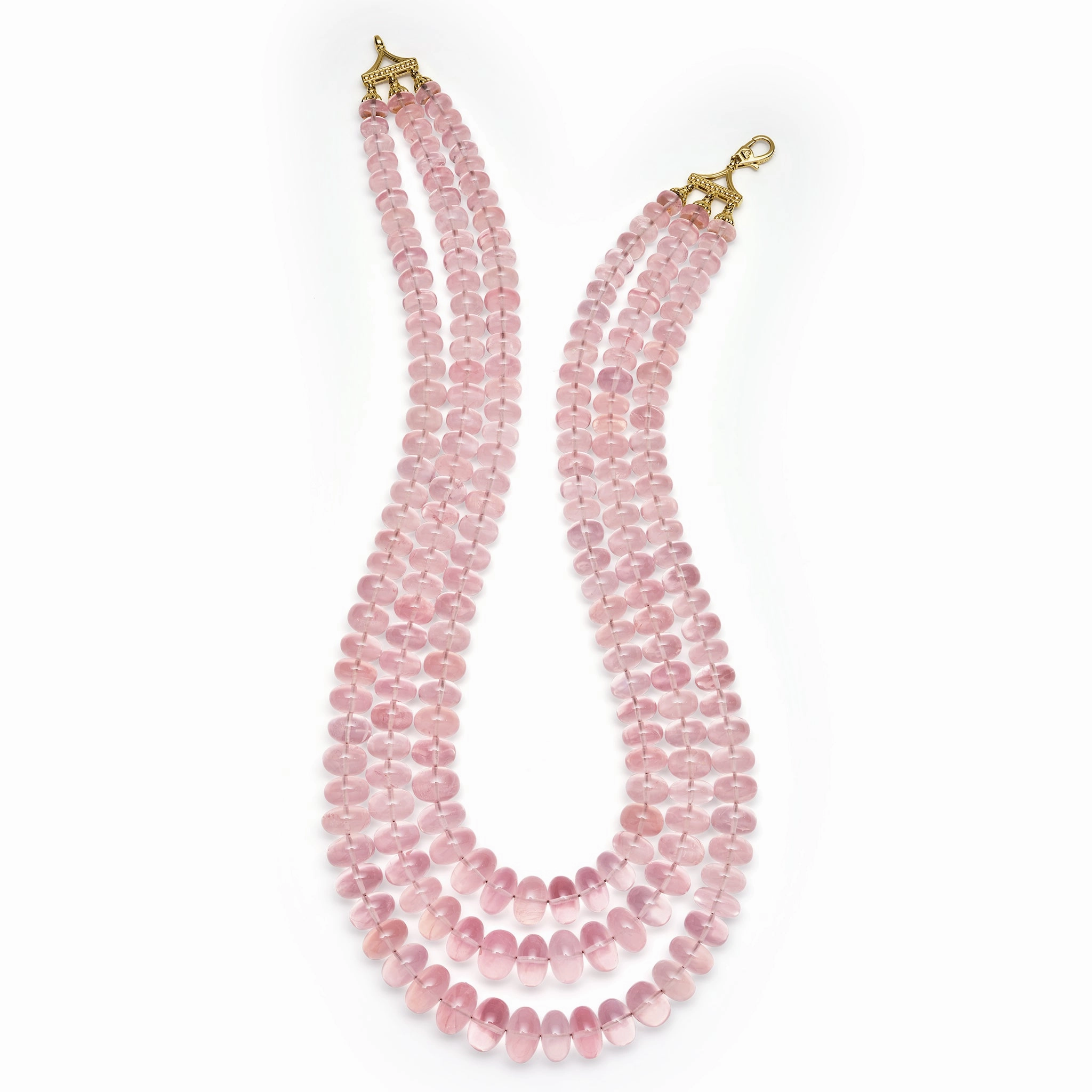 Studio 18K Rose Quartz Necklace