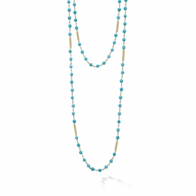 Studio 18K Turquoise Beaded Necklace