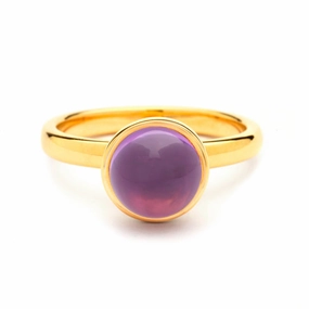Syna Amethyst Stackable Bauble Ring