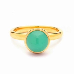Syna Chrysoprase Stackable Bauble Ring