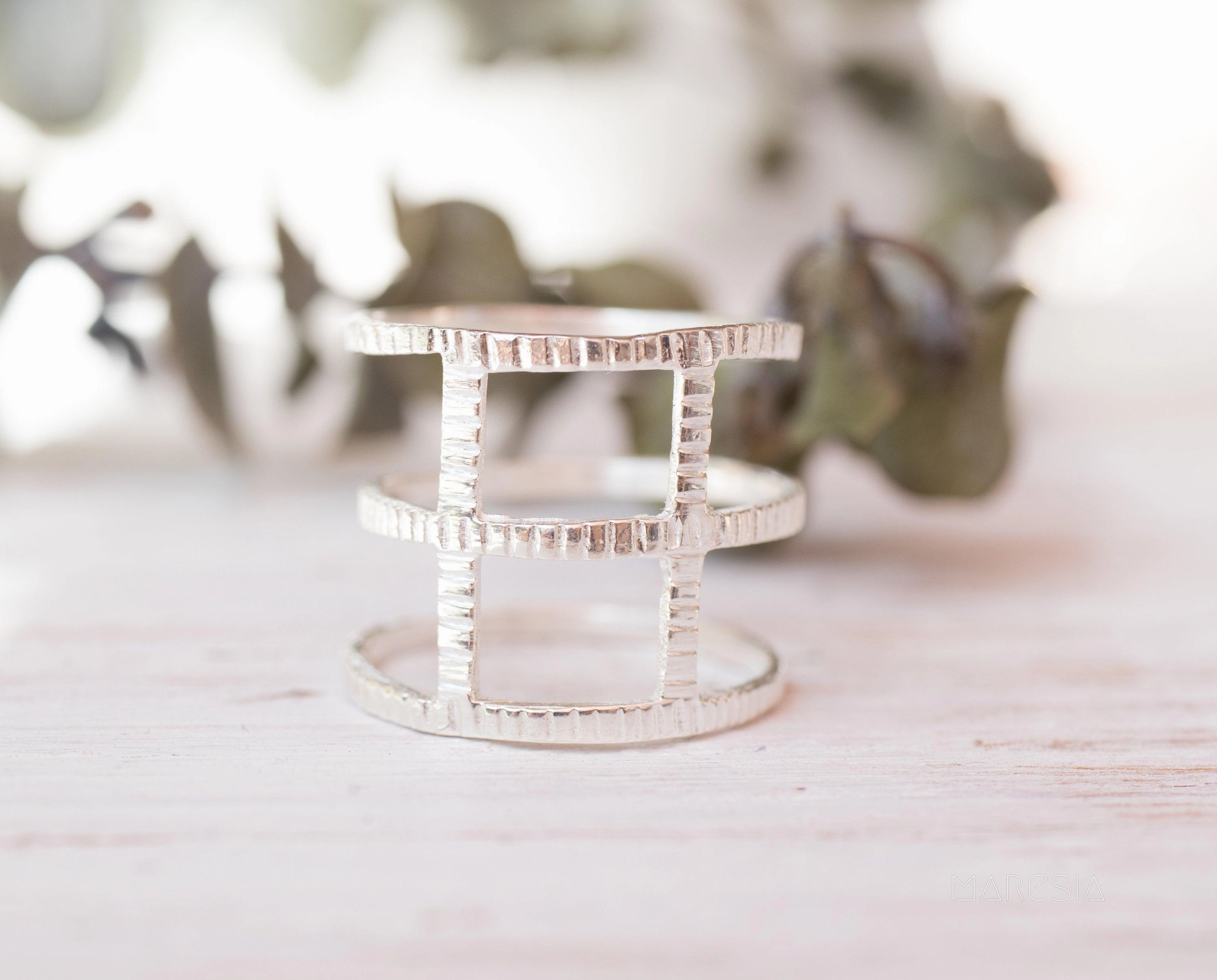 Textured Ring ~ Sterling Silver 925 ~MR145A