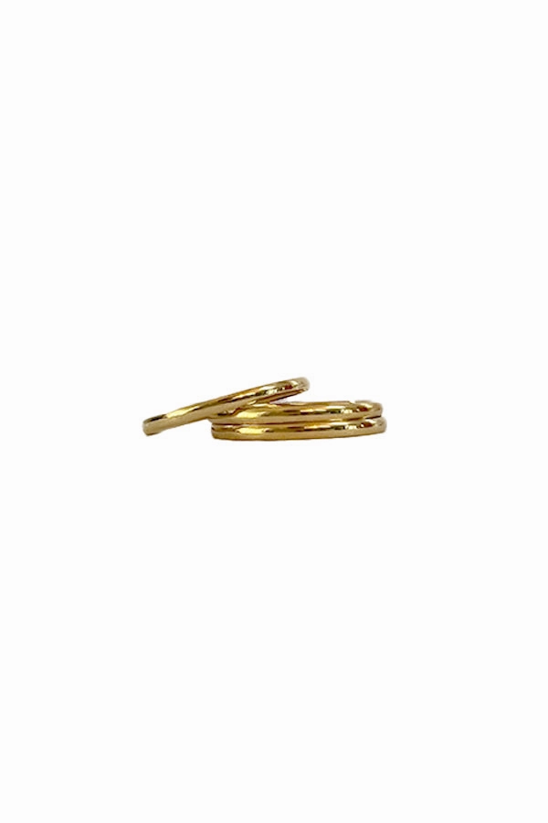 Thin Gold Ring Stack Set