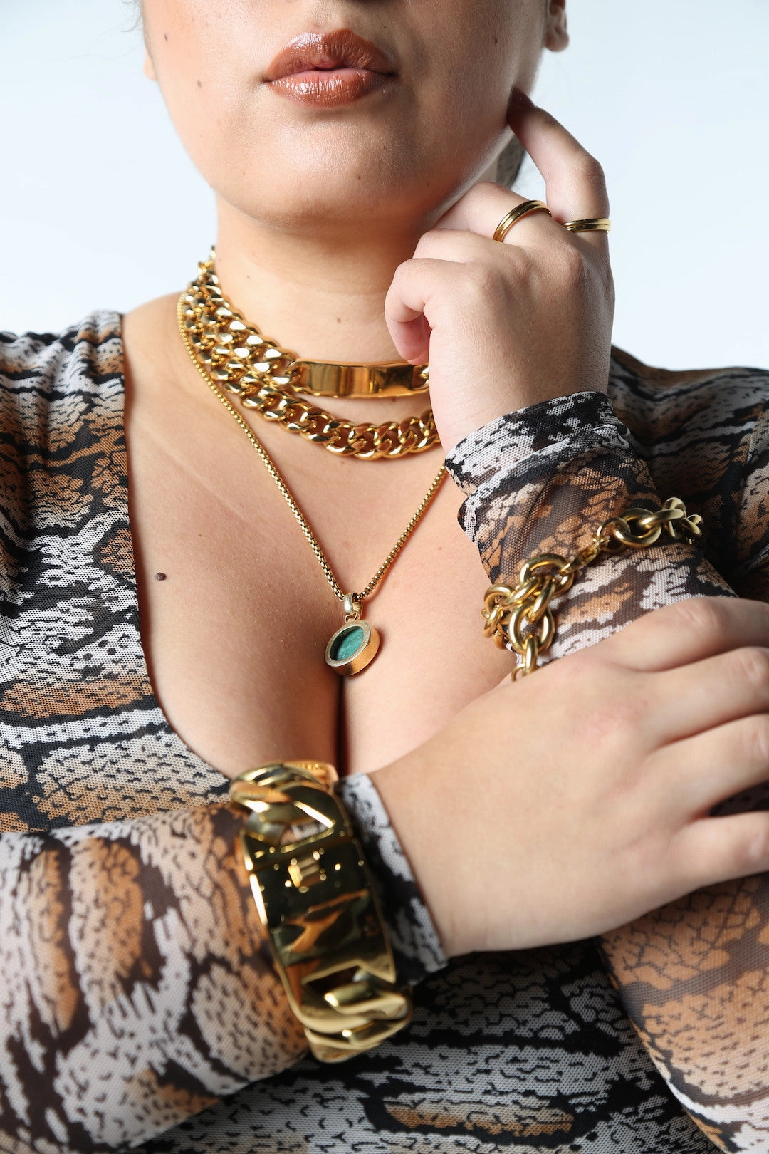 Thin Gold Ring Stack Set