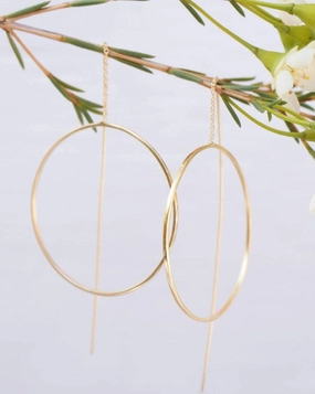 Threader Earrings ~ 18k Gold Plated Earrings ~ ME130