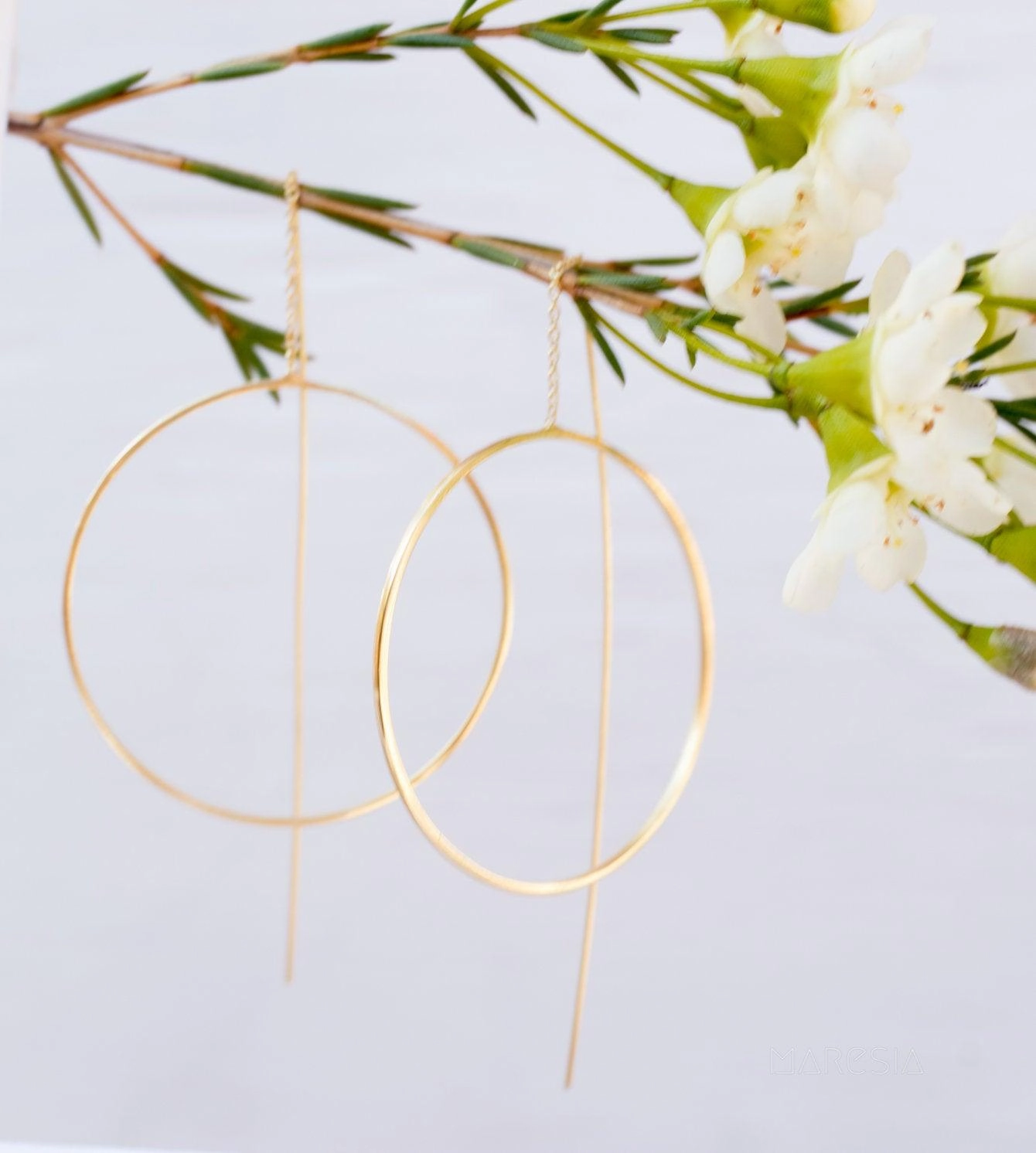 Threader Earrings ~ 18k Gold Plated Earrings ~ ME130