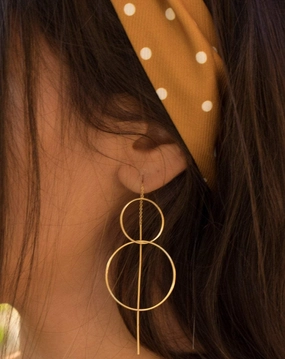 Threader Earrings ~ 18k Gold Plated ~ME095