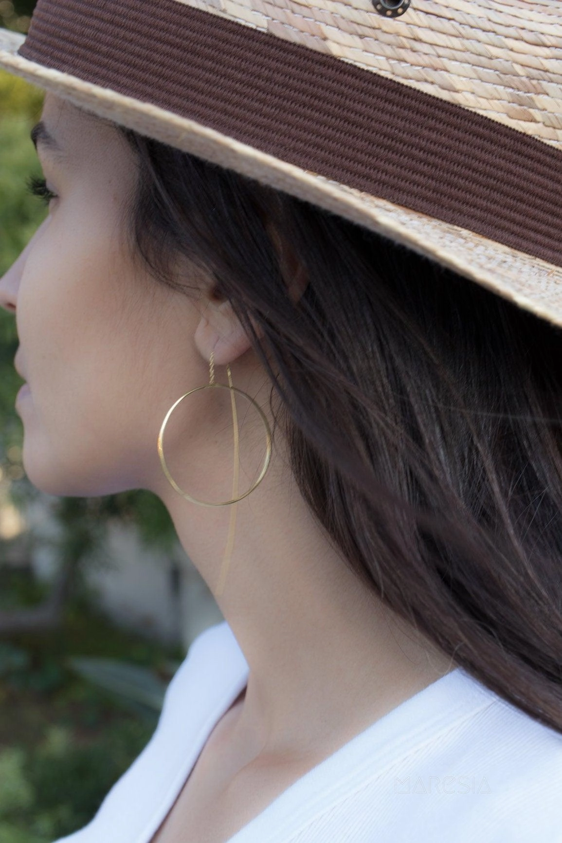 Threader Earrings ~ 18k Gold Plated or Silver Plated  Earrings ~ME130B