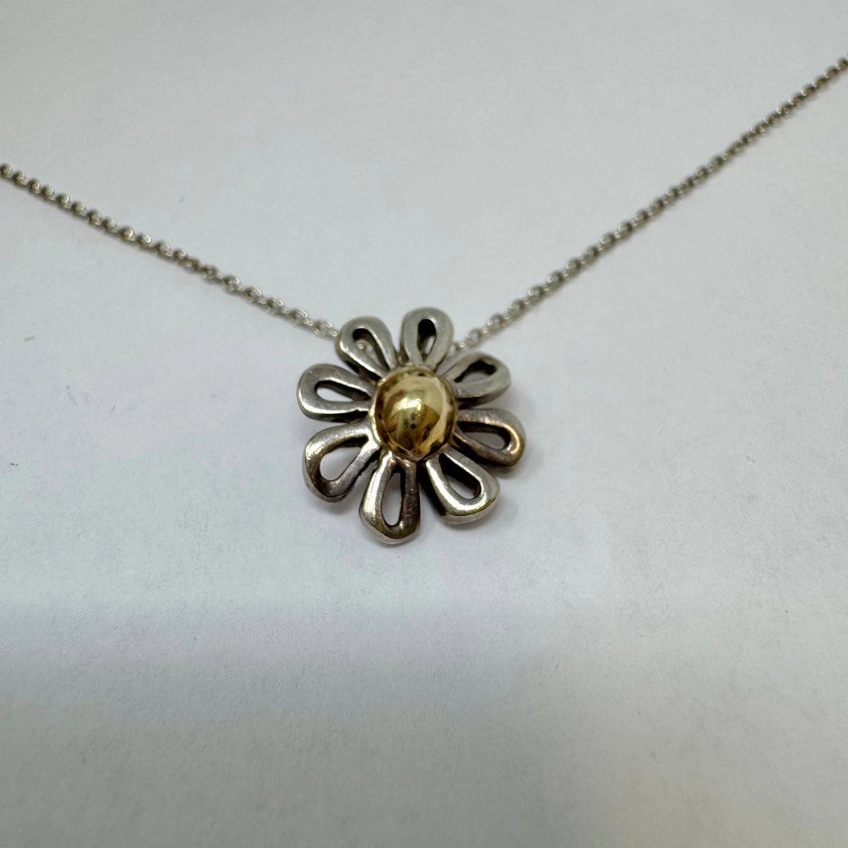 Tiffany & Co. Daisy Flower Pendant Necklace