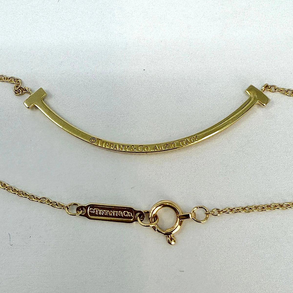 Tiffany & Co.Smile Diamond Pendant  Necklace