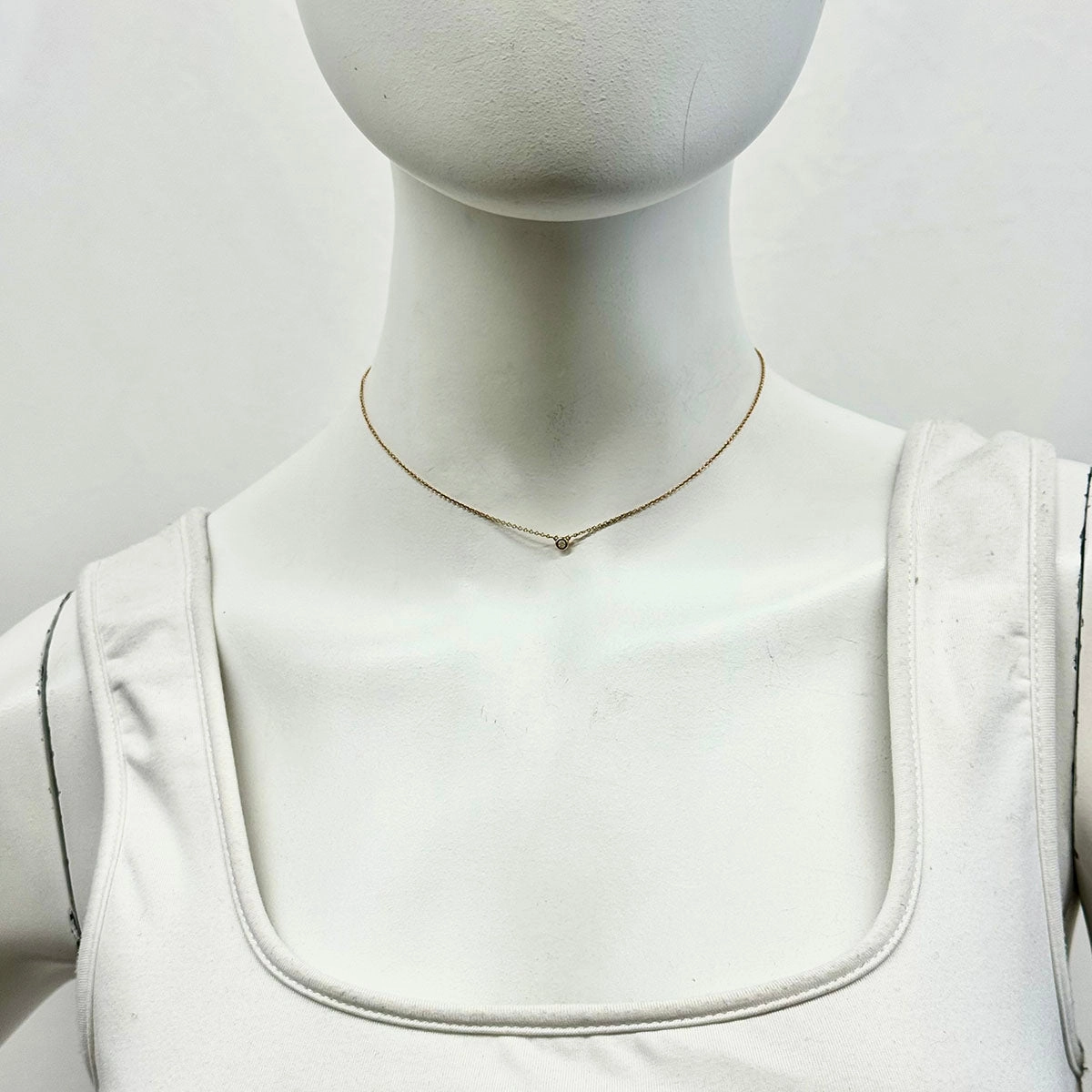 Tiffany & Co. Vintage 18K Rose Gold Diamond by the Yard Necklace