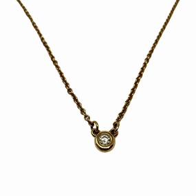 Tiffany & Co. Vintage 18K Rose Gold Diamond by the Yard Necklace