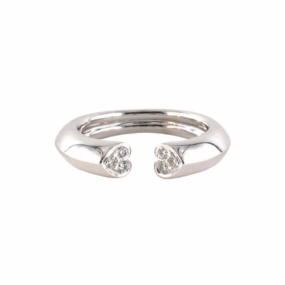Tiffany Paloma Picasso Diamond Twin Heart Ring