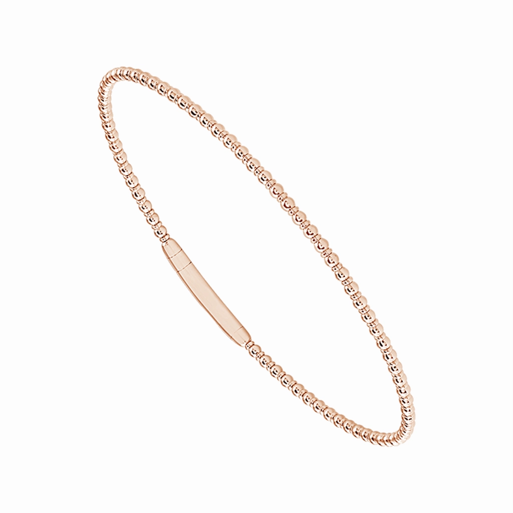 Titanium And 14K Rose Gold Tracer Flexie Bracelet