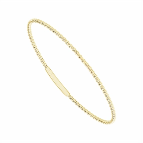 Titanium And 14K Yellow Gold Tracer Flexi Bracelet