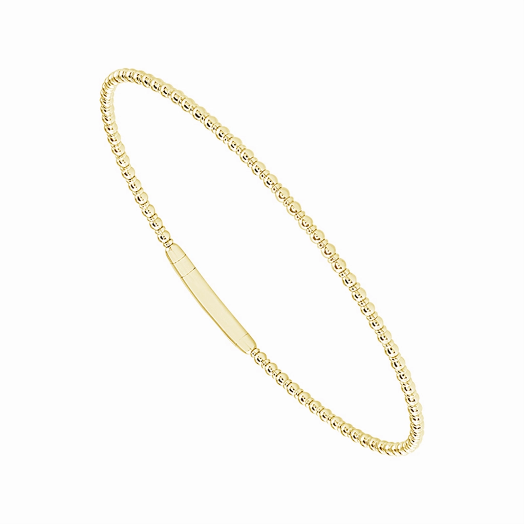 Titanium And 14K Yellow Gold Tracer Flexi Bracelet
