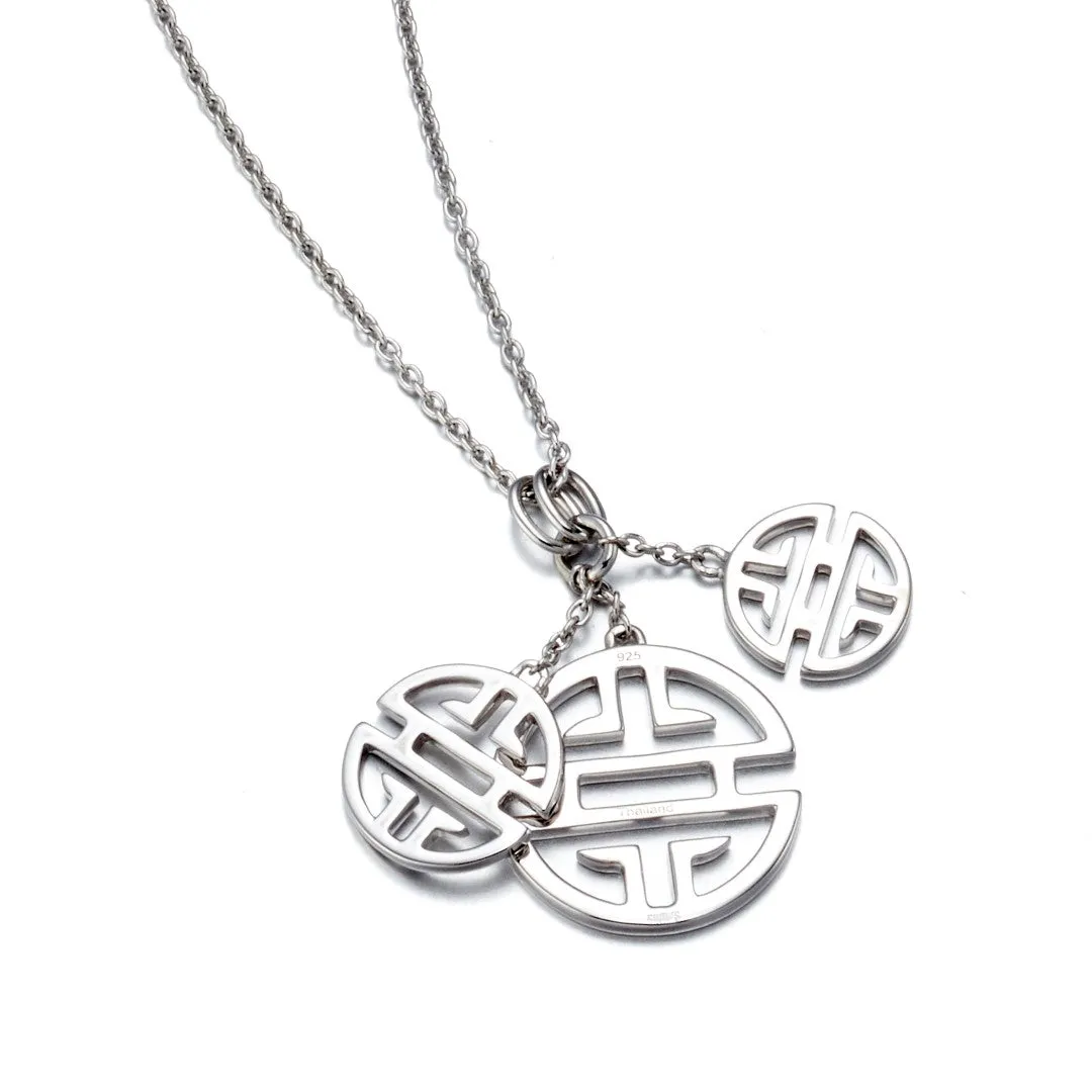 Triple Shou Charm Pendant Necklace