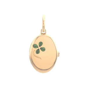 Tsavorite Four-Leaf Clover Locket
