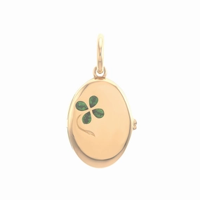 Tsavorite Four-Leaf Clover Locket