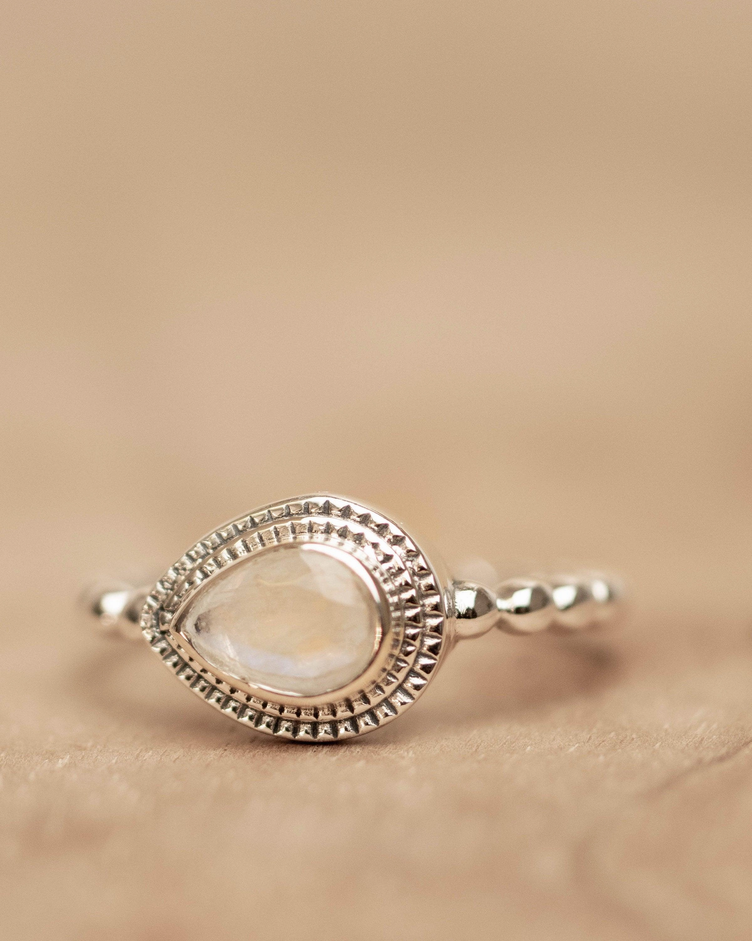 Tulum Moonstone Ring~ Sterling Silver 925 ~ MR255