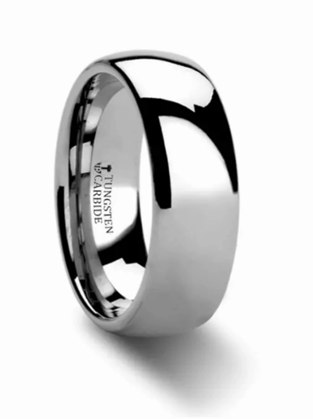 Tungsten Carbide Dominus 8mm Domed Wedding Band