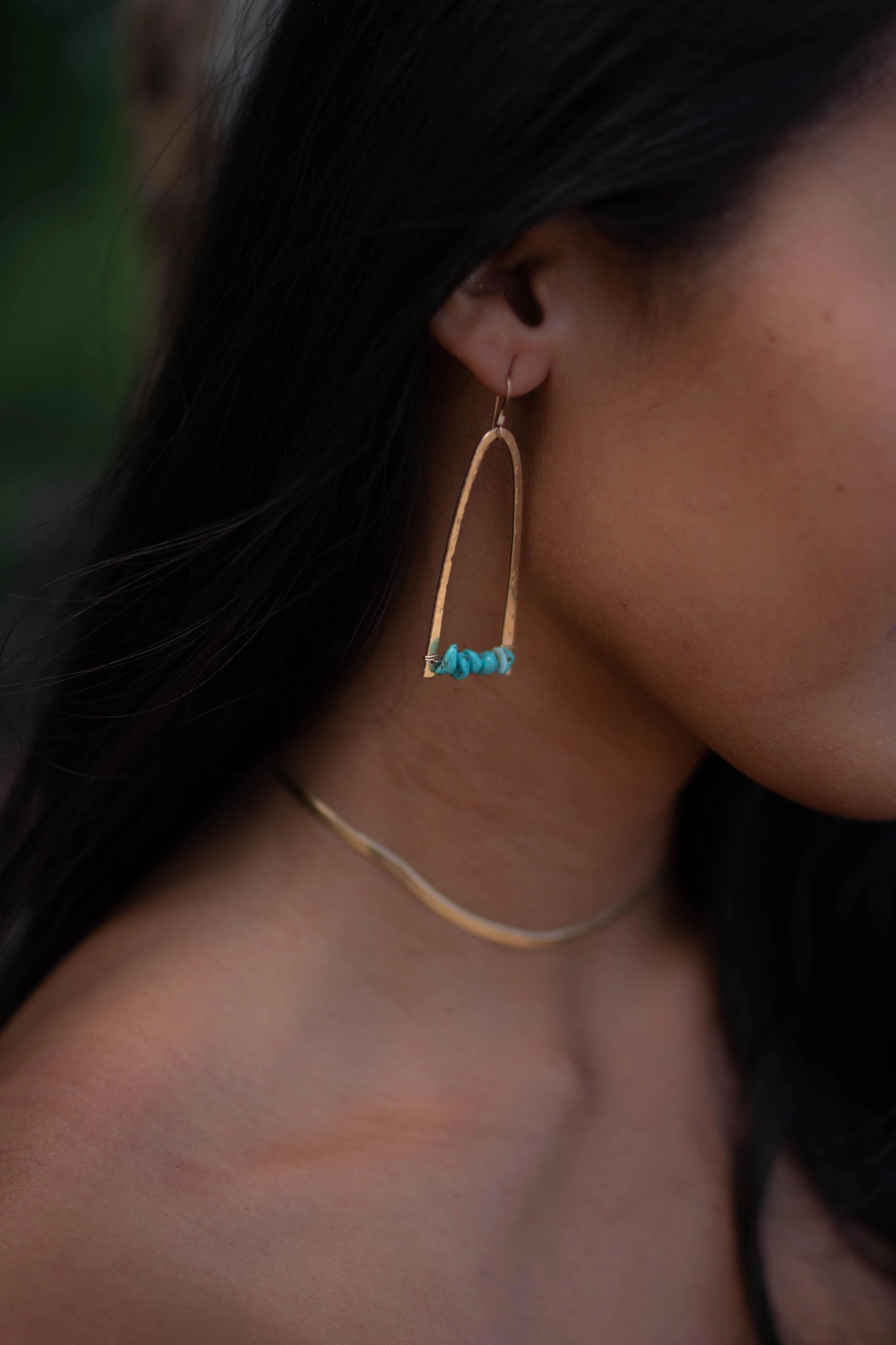 Turquoise Earrings ~ Sterling Silver 925 or Gold Filled ~ ME154
