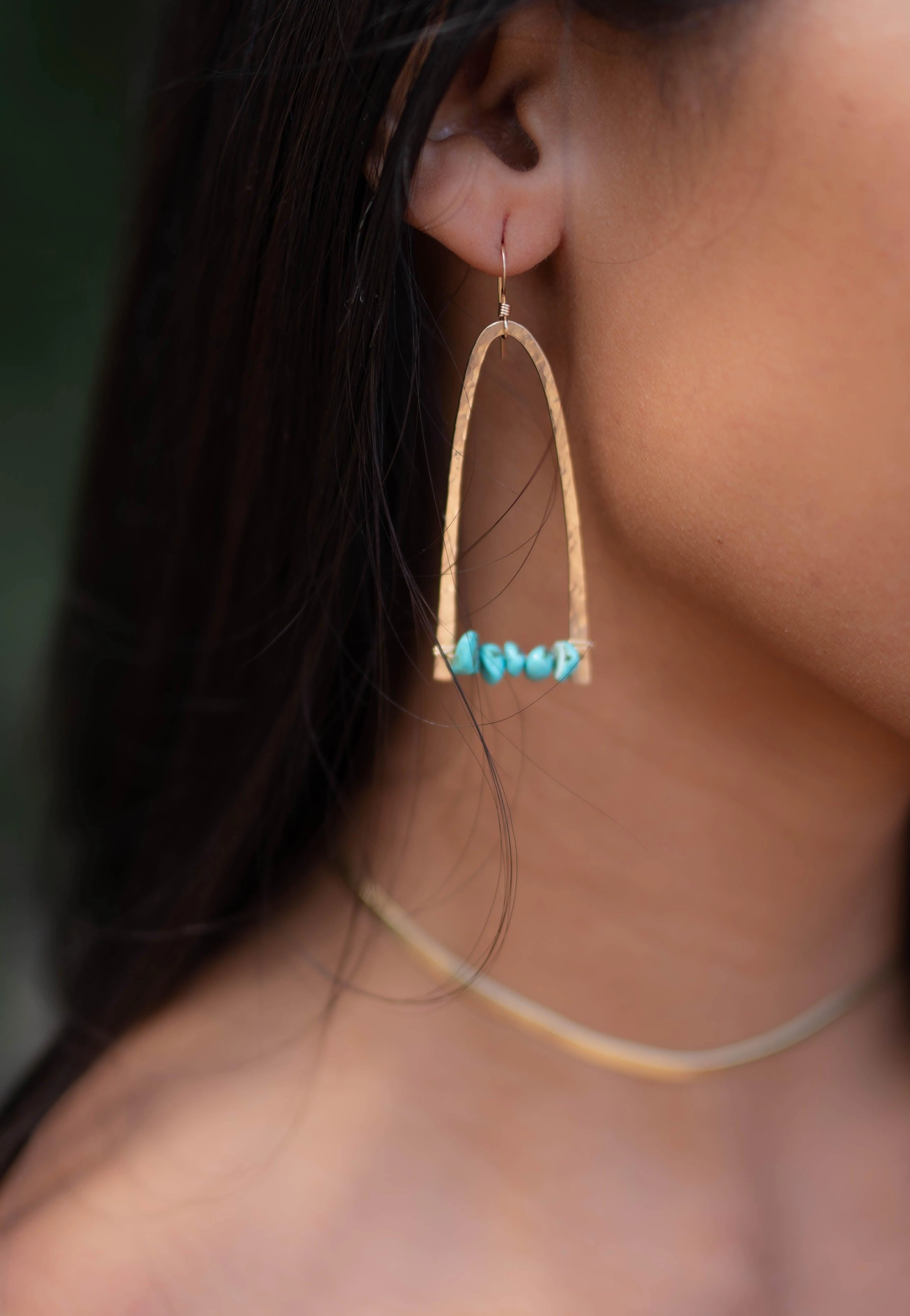 Turquoise Earrings ~ Sterling Silver 925 or Gold Filled ~ ME154