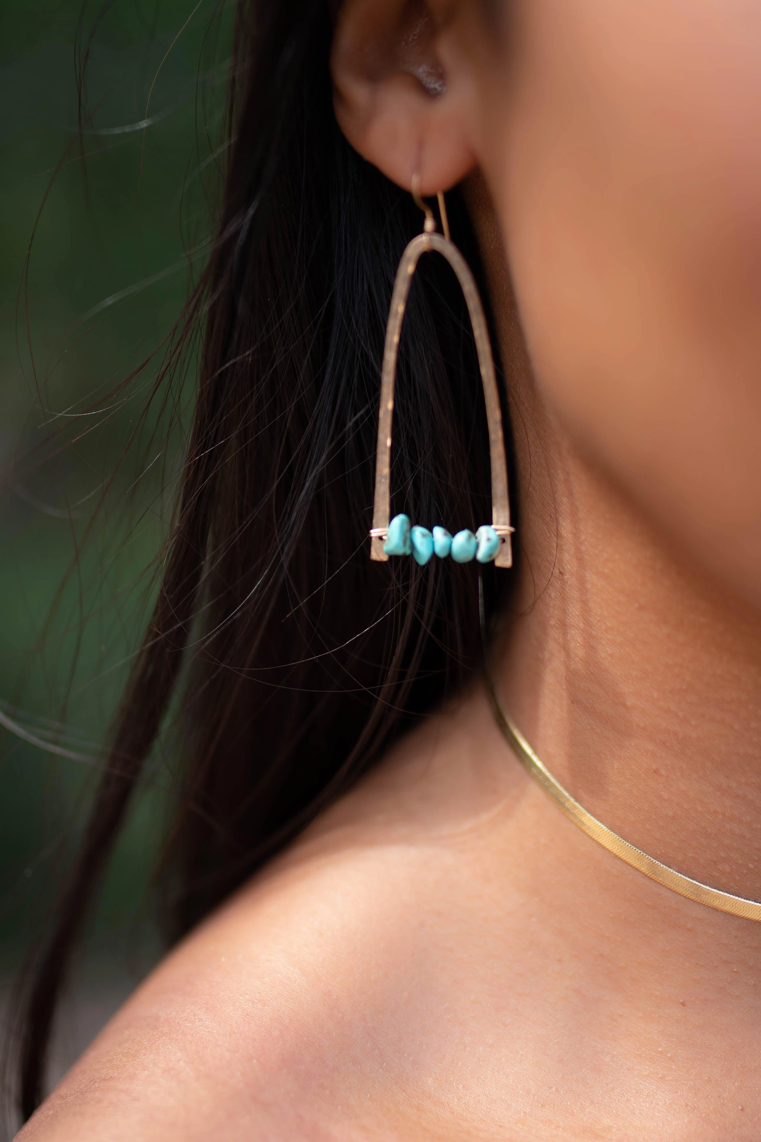 Turquoise Earrings ~ Sterling Silver 925 or Gold Filled ~ ME154