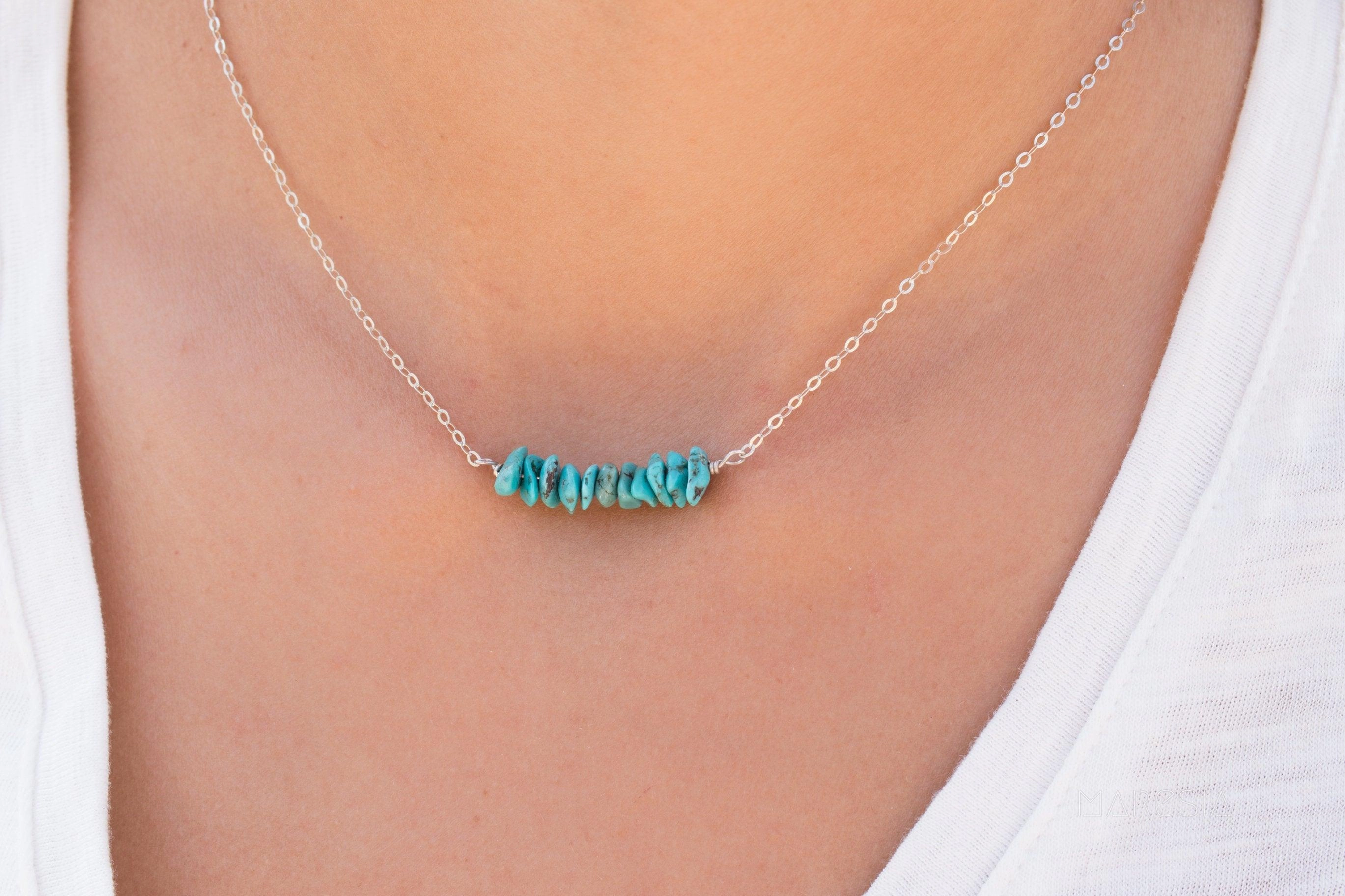 Turquoise necklace~ Sterling Silver 925~MN025