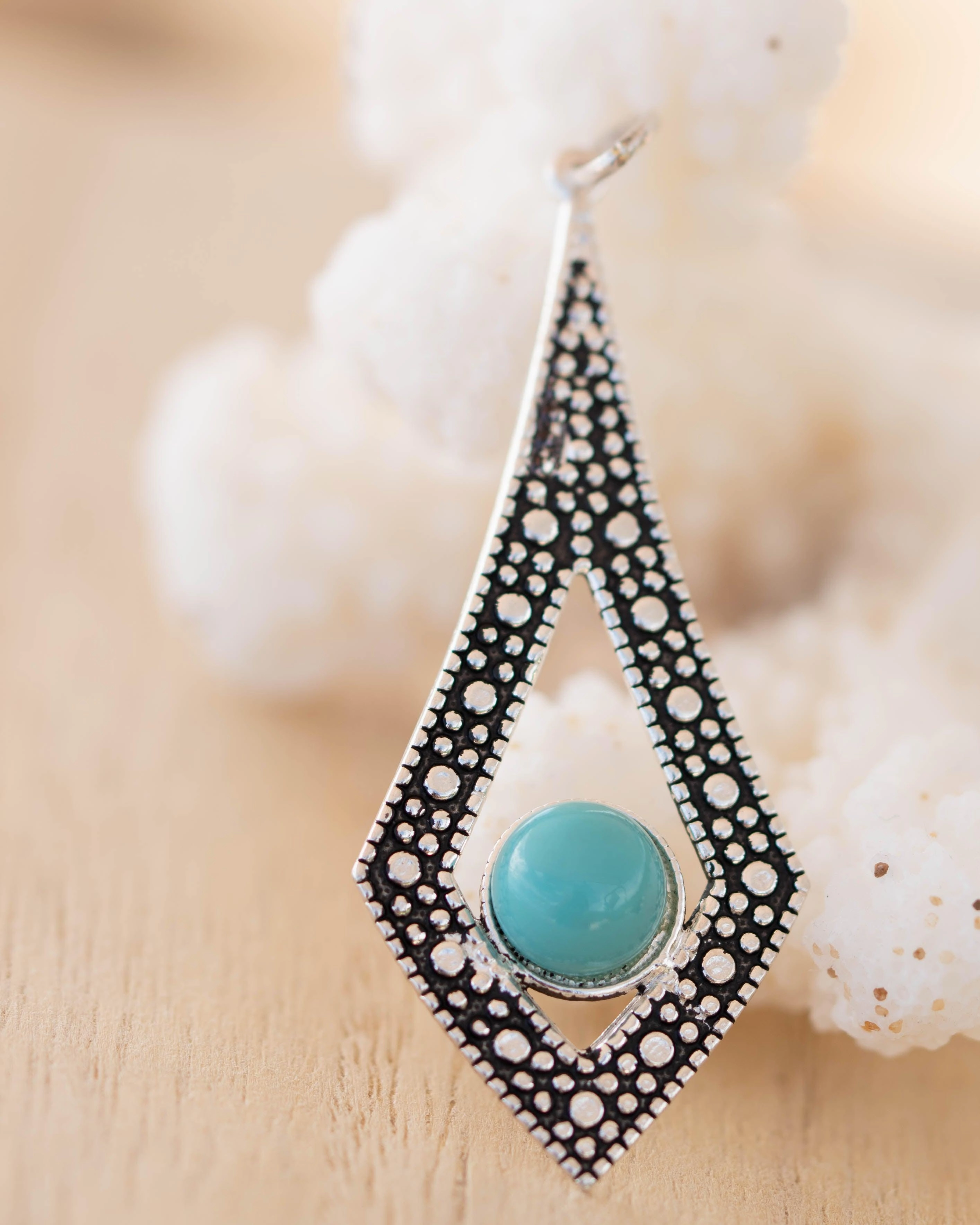 Turquoise Pendant ~ Sterling Silver 925 SMP037