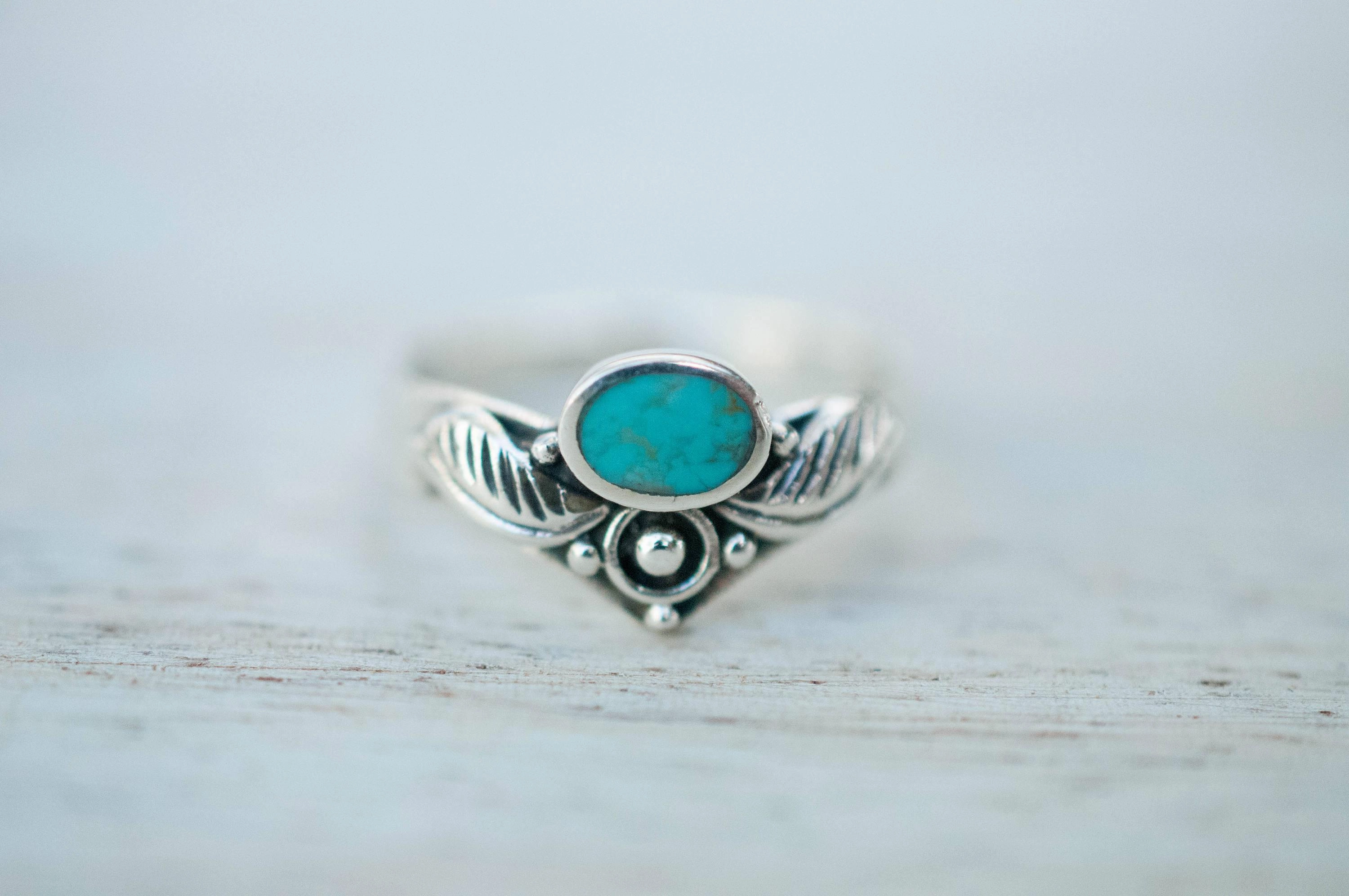 Turquoise Ring ~ Sterling Silver 925 ~ MR133