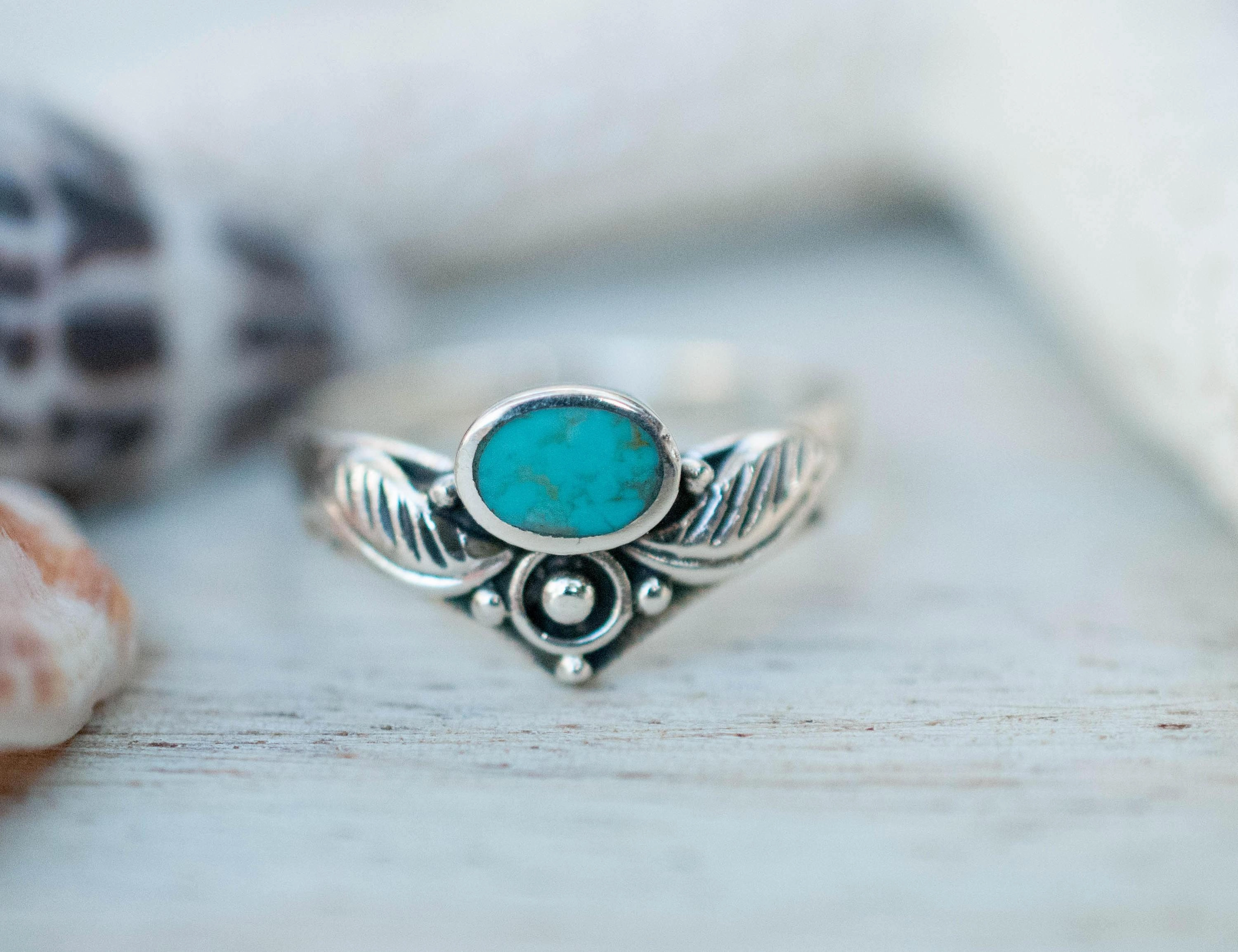 Turquoise Ring ~ Sterling Silver 925 ~ MR133