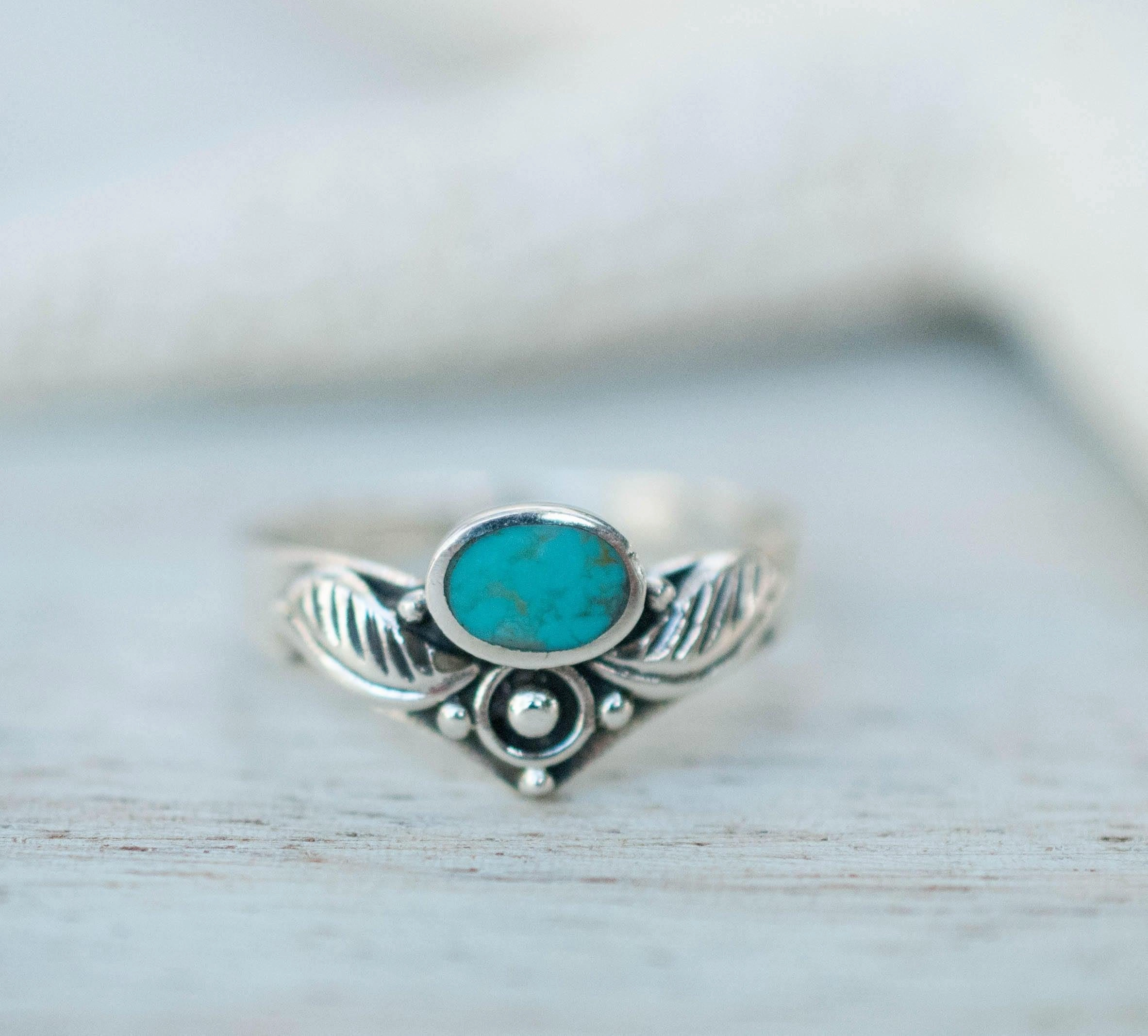 Turquoise Ring ~ Sterling Silver 925 ~ MR133