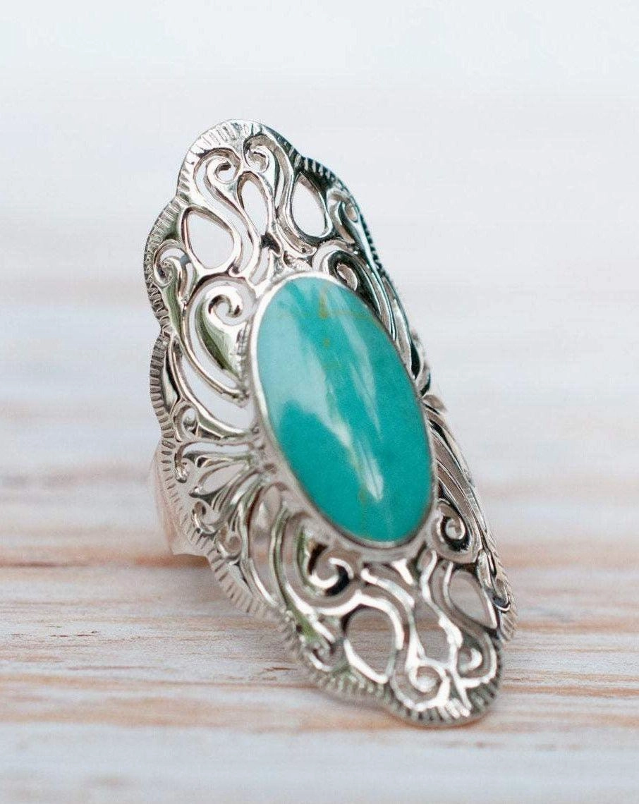 Turquoise Ring ~ Sterling Silver 925 ~  MR137