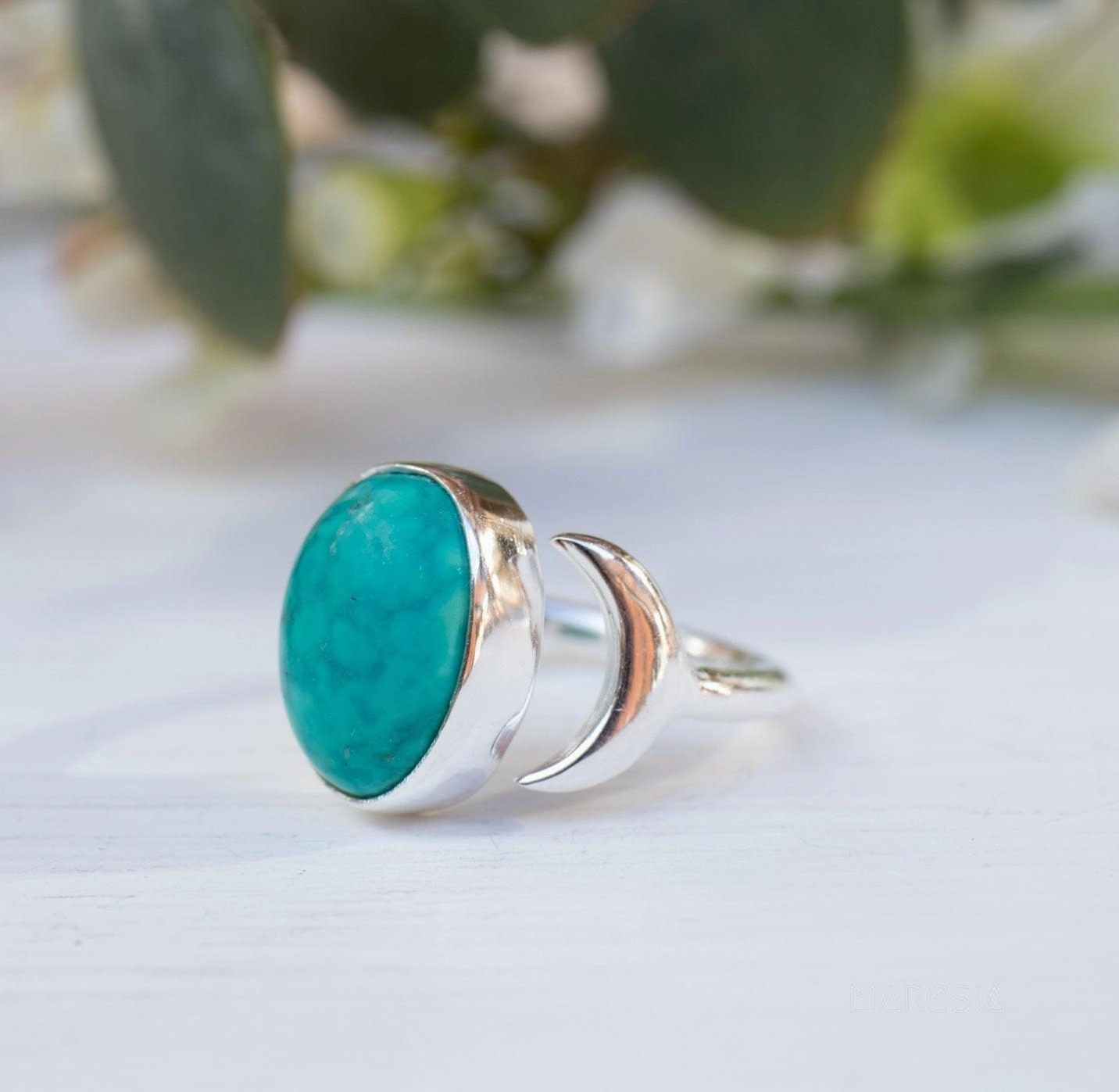 Turquoise Ring ~ Sterling Silver 925 ~ MR178