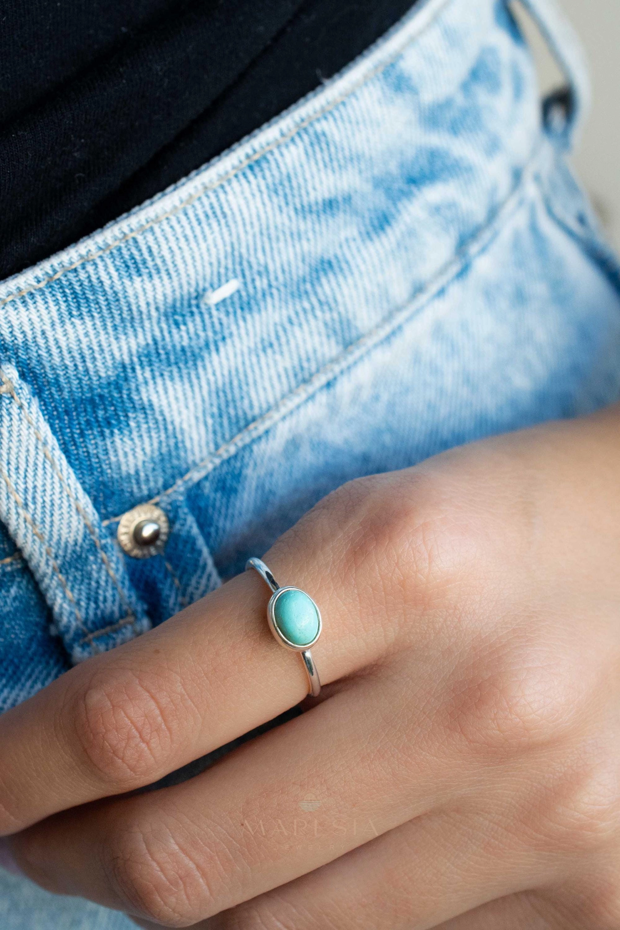 Turquoise Ring ~ Sterling Silver 925 ~ MR348
