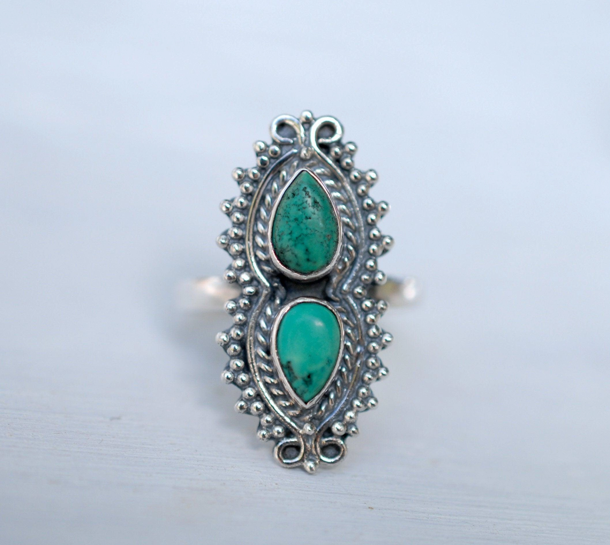 Turquoise Ring ~ Sterling Silver 925 ~MR140